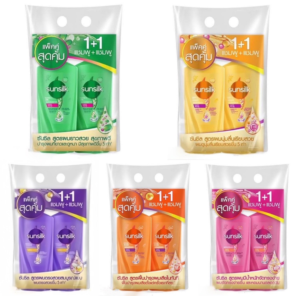 ซันซิลแชมพู+แชมพู325-350มล.แพ็คคู่