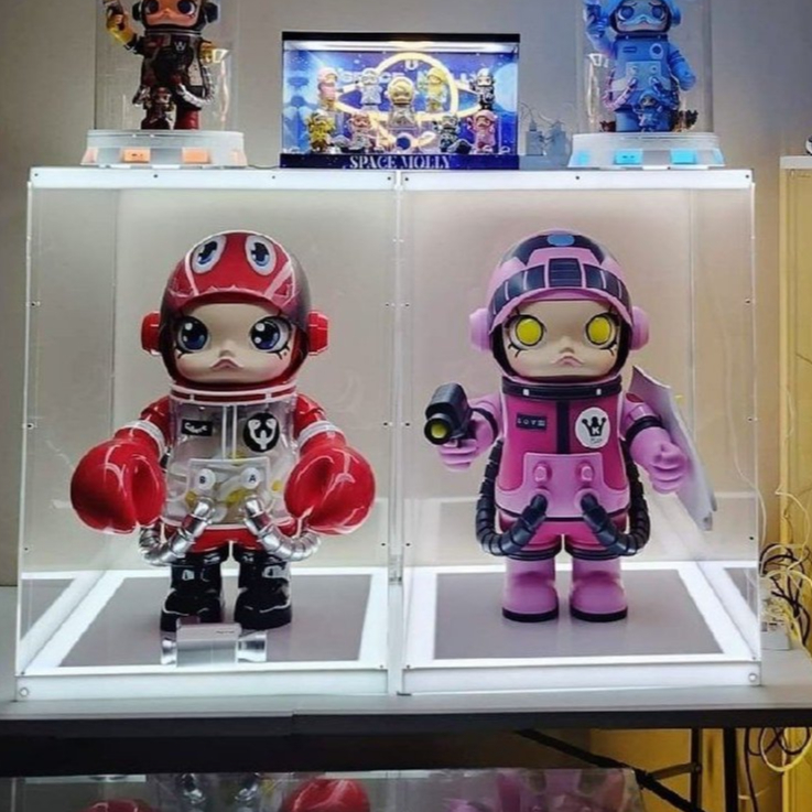 กล่องอะคริลิคติดไฟ 60x60x80 สำหรับ MEGA SPACE MOLLY ZAKU Warrior