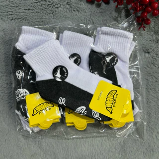 🧦ถุงเท้านักเรียน มีกันลื่น 1แพ็ค12คู่ 🩷มีไซส์:3-5ปี 4-6/5-7/7-9/ฟรีไซส์ ผ้าดี ผ้านิ่ม ลายน่ารัก พร้อมส่งจ้า✅