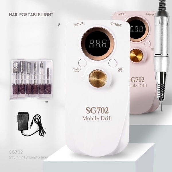 เครื่องเจียรเล็บ 35,000 รอบ SG-702 เครื่องนิ่ง เสียงเงียบ เครื่องเจียรเล็บไร้สาย