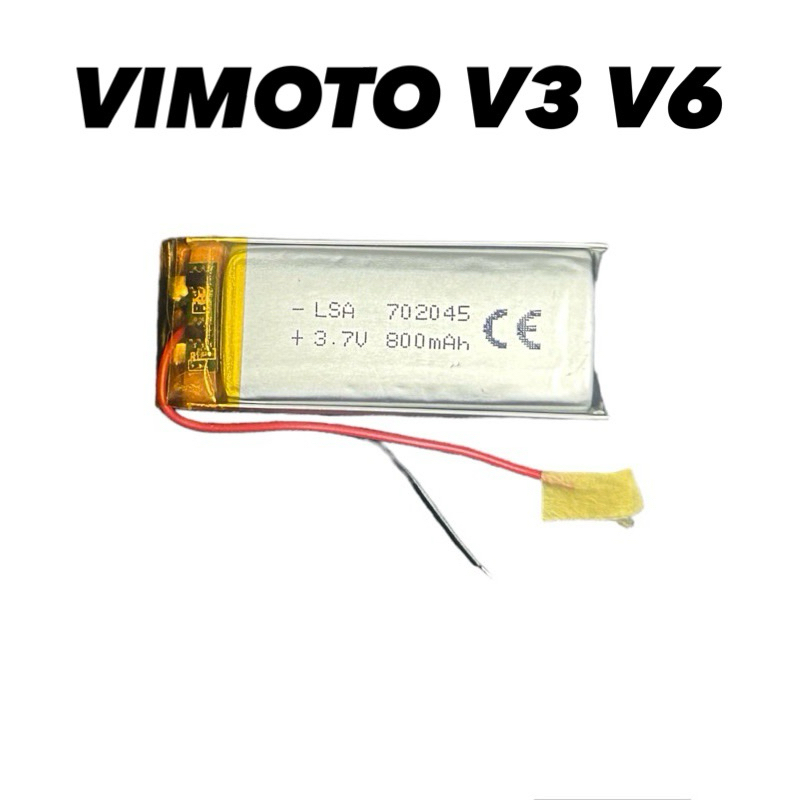 VIMOTO V3 V6 แบตเตอรี่ หูฟังหมวกกันน็อค Motorcycle Headset Battery