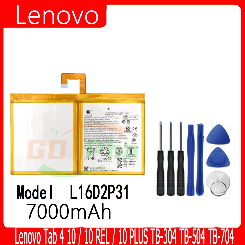 แบตเตอรี่ Battery Lenovo Tab 4 10 / 10 REL / 10 PLUS TB-304 TB-504 TB-704 Model L16D2P31 คุณภาพสูง แ