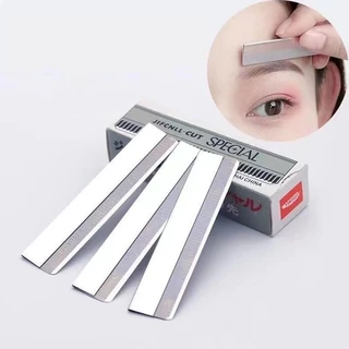 SPACIAL ใบมีดกันคิ้ว 10ชิ้น/กล่อง ใบมีดตัดขนคิ้ว มีดโกนขนนก ใบมีดโกน