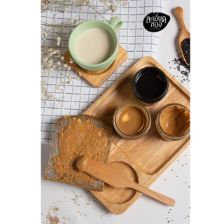 [ละเอียดลออ] เนยถั่วลายเสือ 200g รสธรรมชาติ (ครีมถั่วลายเสือ Tiger Peanut Butter) ไม่เติมน้ำตาล