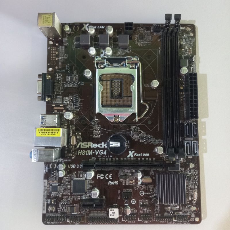 เมนบอร์ด ASRock H81M-VG4 งานช่างเปิดติด