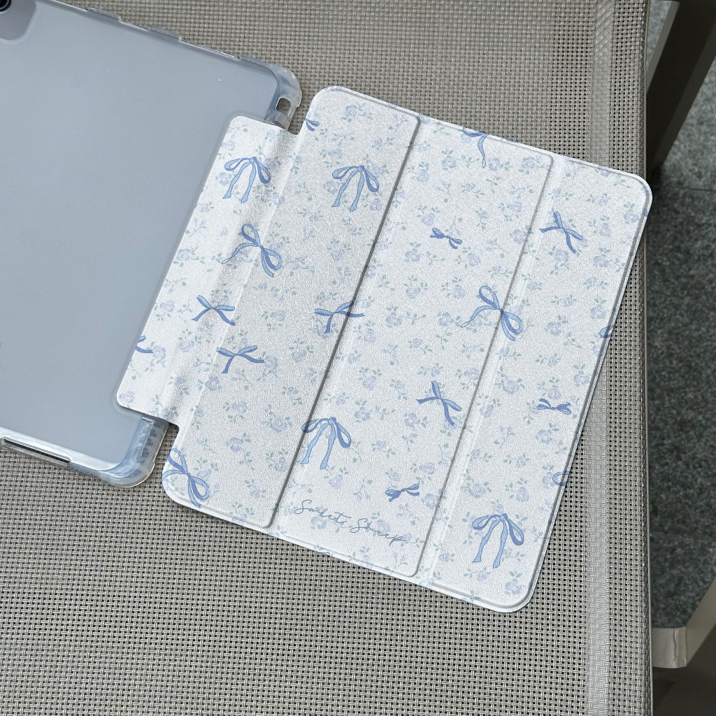 ✨พร้อมส่ง✨เคสไอแพด โบว์ริบบิ้น ริบบิ้น Air7/6 11 Gen10 Pro11 2024 Air5/4 Gen11 mini7 ดอกไม้ เคสipad - รูปที่ 2