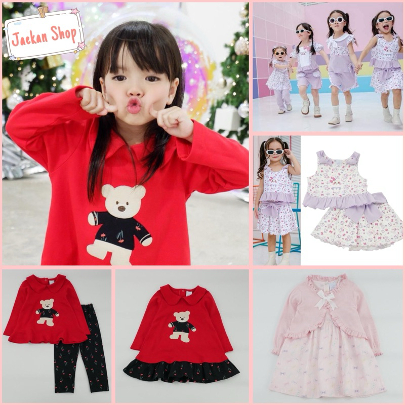 BNO 🎈Little Bono 🎈เดรสเด็ก ชุดเซ็ทเด็กหญิง ชุดเด็กน่ารัก ผ้านุ่มดีใส่สบาย เสื้อผ้าเด็กผู้หญิงแบรนด์ 