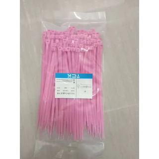 เคเบิ้ลไทร์ 6"（3.5*150mm )สายรัดพลาสติก cabletie มี6สี ถุงละ100เส้น