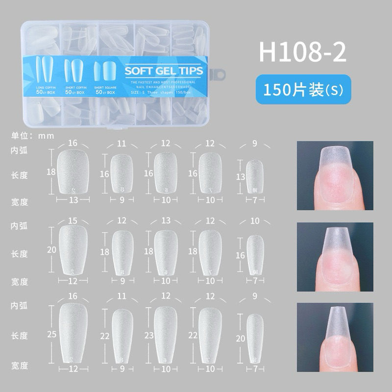 [150ชิ้น อ่านก่อนจะได้ไม่สั่งผิด] ไซต์ S / XS / S M L เล็บปลอมสำหรับสาวไซต์เล็ก หาเบอร์อยาก ในกล่องมีเล็บหลายแบบ ราคา ถูกที่สุด ดีลบีเคเค แกลเลอรีภาพที่ 6