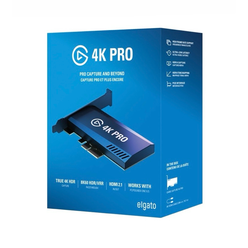 VIDEO CAPTURE DEVICE (อุปกรณ์จับภาพหน้าจอ) ELGATO GAME CAPTURE 4K60 PRO (PCI-E) พร้อมส่ง