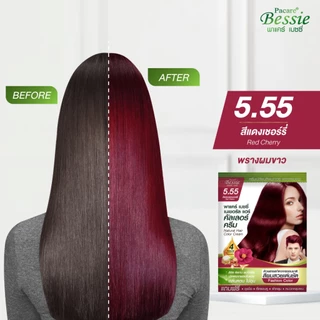 [ซื้อคู่ ถูกกว่า!!] Pacare Bessie สีย้อมผม พาแคร์ เบซซี่ สีย้อมผมออแกนิค ปิดผมขาว สีผมสวย ติดทนนาน ปราศจากแอมโมเนีย