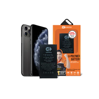 Commy แบตเตอรี่เพิ่มความจุ 25% แบตไอโฟน iPhone6/6plus/6s/7/7plus/8/X/SE/11/12/13/14/15/16ProMax