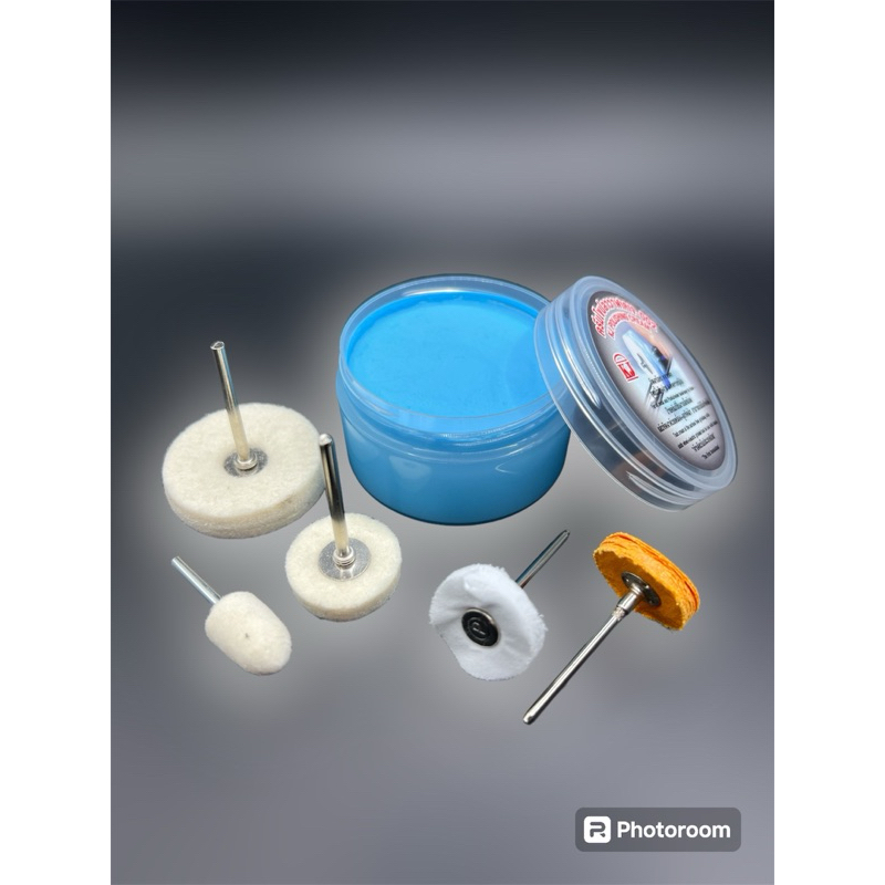 เคเจไขปลาวาฬขัดทองเหลือง เครื่องเงินโลหะ สแตนเลส นาฬิกา อาวุธ เหมาะสําหรับขัดงานชิ้นเล็กใช้คู่กับเครื่องขัดสว่านแกน2-3mm