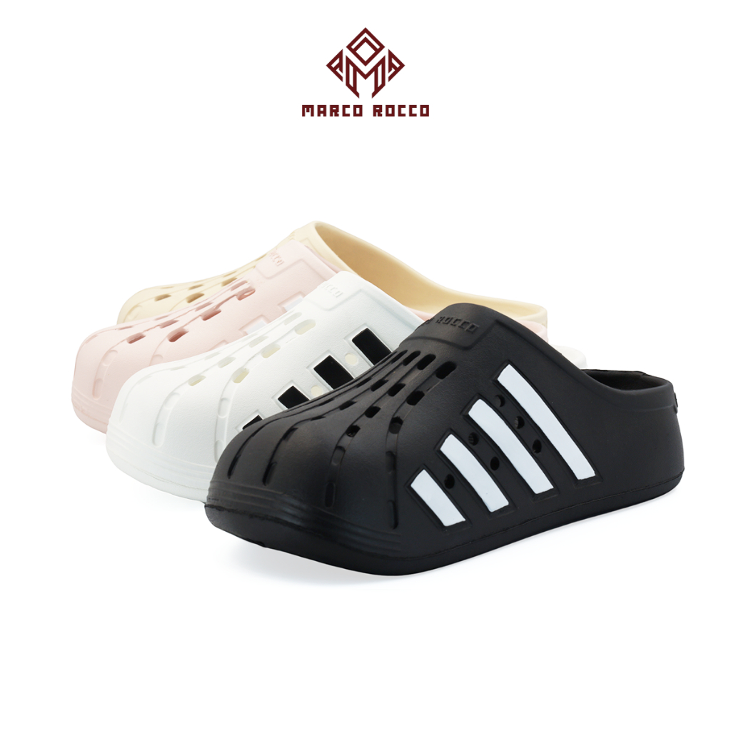Marco Rocco รองเท้าแตะพื้นนุ่มแบบสวมรุ่น MR8015 เปิดส้นแฟชั่นหัวโต Unisex พื้นสูง 3.5 CM.