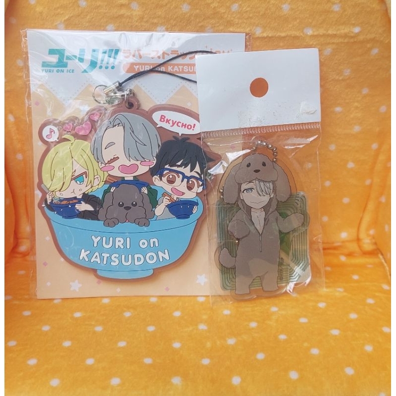 (ขายคู่) พวงกุญแจ Yuri on Katsudon ลายรวม yuri on ice ลิขสิทธิ์แท้