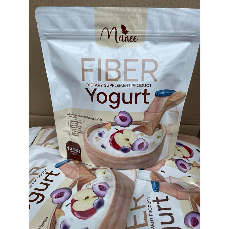 พร้อมส่ง!! ไฟเบอร์มณี รสโยเกิร์ต Manee Fiber Yogurt 15 ซอง