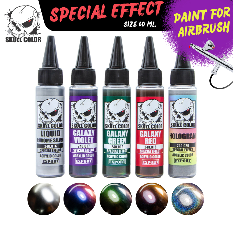Skull Color : Special Effect สีพร้อมใช้สำหรับแอร์บรัชสูตร Acrylic ขนาด 35ml