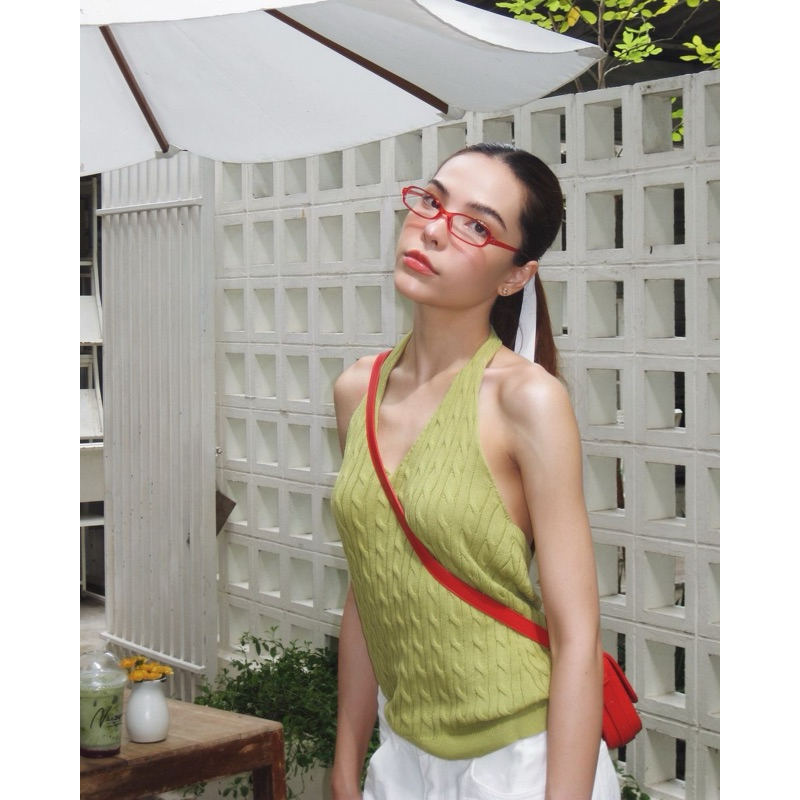 umade a dream knit top เสื้อคล้องคอ ผ้าไม่ร้อน ใส่สบายมาก