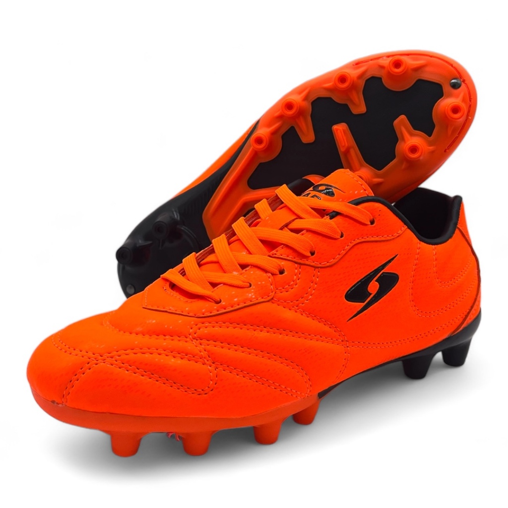 HARA Sport รุ่น Classic รองเท้าสตั๊ด รองเท้าฟุตบอล สำหรับเด็กและผู้ใหญ่ รุ่น F33 สีส้ม