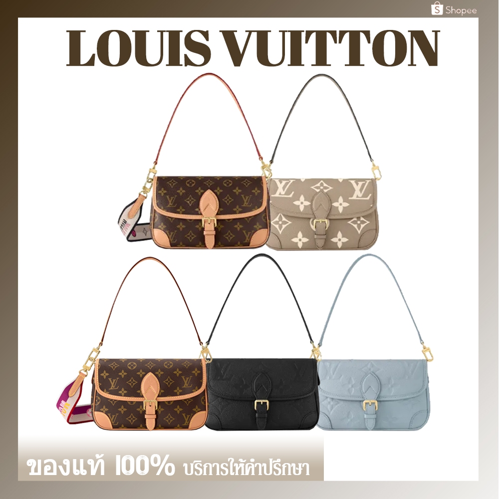 กระเป๋า LOUIS VUITTON แท้ LOUIS VUITTON Diane PM Crossbody Bag กระเป๋ารักแร้ กระเป๋าสะพาย