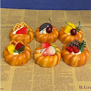 โมเดล ขนมปังปลอม เค้กผลไม้ สำหรับตกแต่งร้านเบเกอรี่ ตกแต่งบ้…