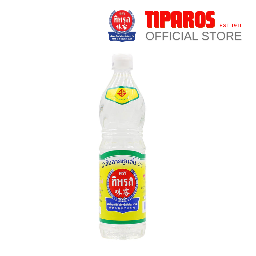 น้ำส้มสายชูกลั่น ตราทิพรส ขนาด 700 มล. ขวดรุ้ง