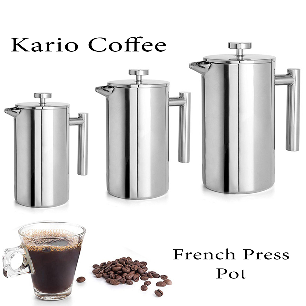 สินค้าพร้อมส่ง✔  กาชงกาแฟ เหยือกชงกาแฟ ที่ชงกาแฟ เครื่องชงชากาแฟสแตนเลส 350/800/1000ml เครื่องทำกาแฟ