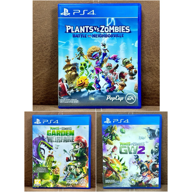 [Ps4] Plants vs Zombies - รวมหลายภาค / Garden Warfare / GW2 / Battle For Neighborville [เล่นได้2คน][