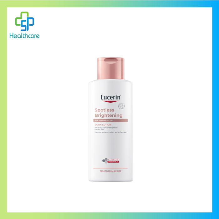 Eucerin SPOTLESS BRIGHTENING SKIN TONE PERFECTING BODY LOTION ยูเซอริน โลชั่นบำรุงผิวกระจ่างใส บรรจุ 250 ml.