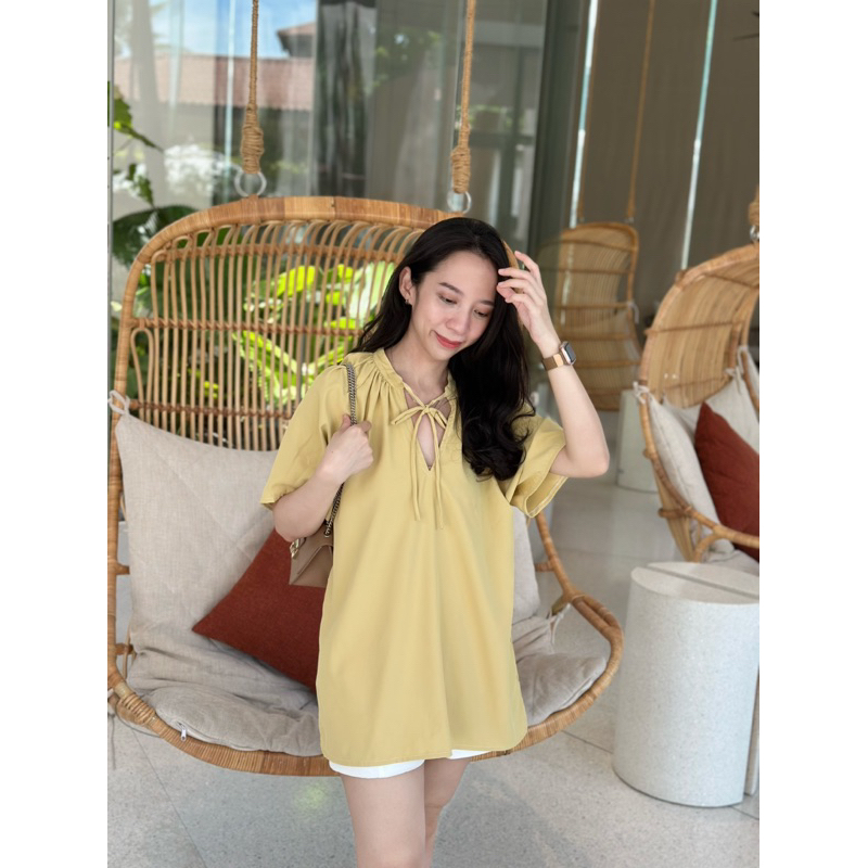 𝙆𝙞𝙢𝙗𝙚𝙧 𝙏𝙤𝙥 - CAYLA.APPARELS เสื้อเชิ้ต เสื้อสีพื้น