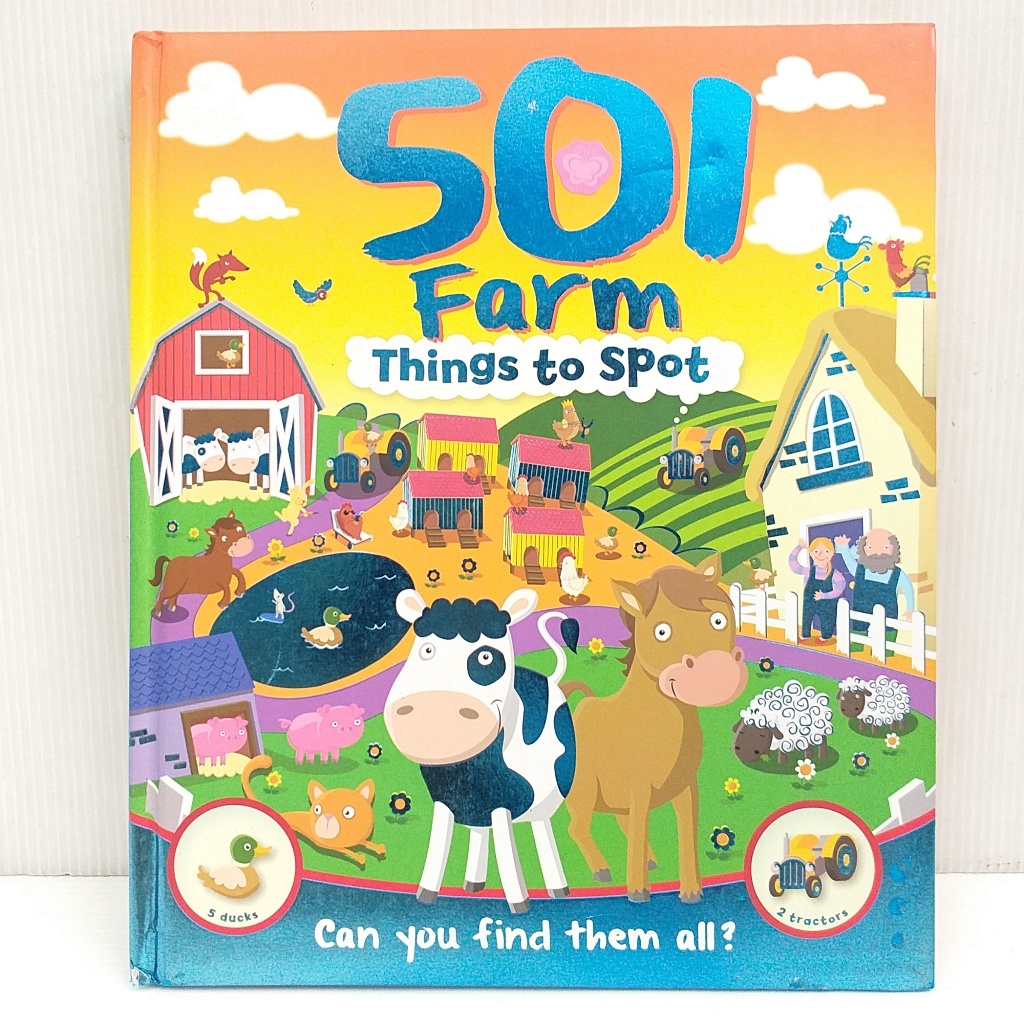 501 Farm Things to Spot หนังสือหาสิ่งของ ภาษาอังกฤษ มือสอง ปกแข็งนวม