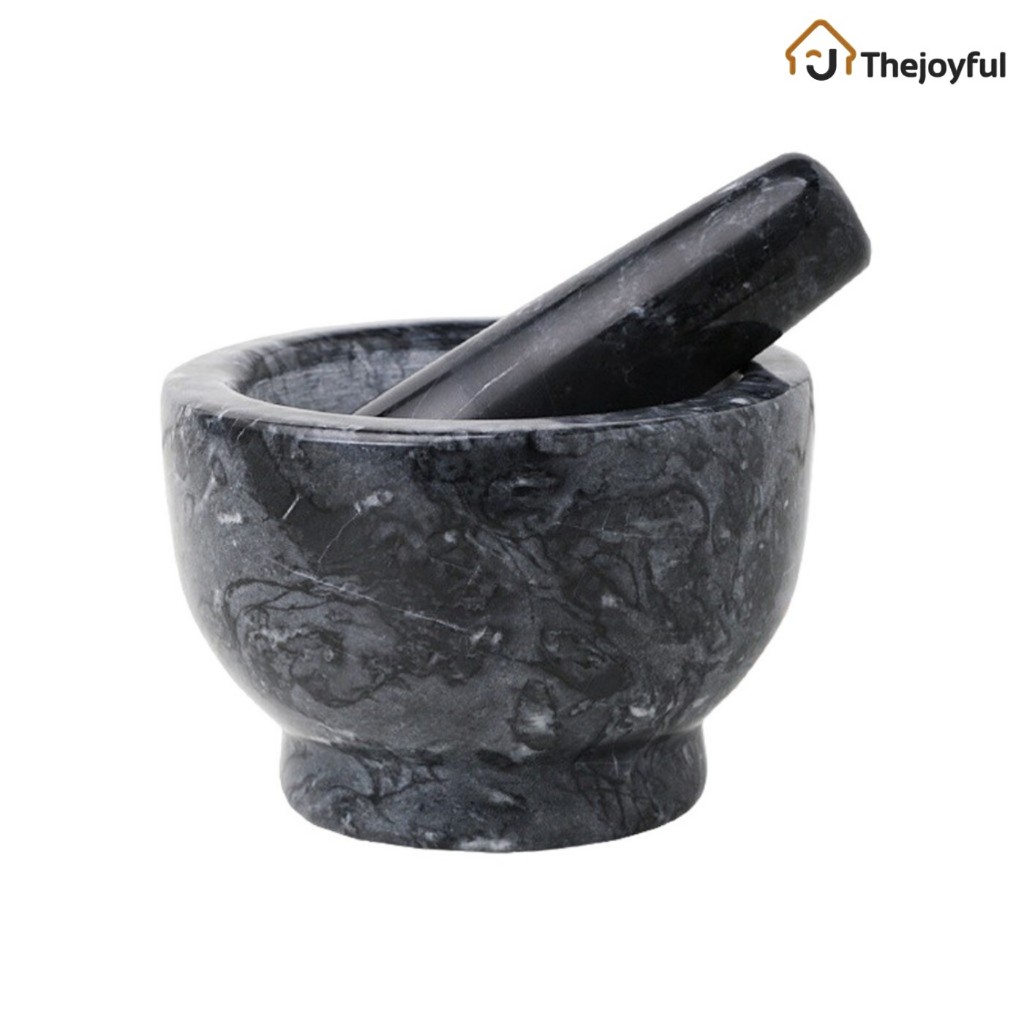 ครกหินพร้อมสาก ครกหิน marble mortar 4นิ้ว 5นิ้ว 6นิ้ว ผลิตจากหินอ่อน หลากหลายขนาด Thejoyful