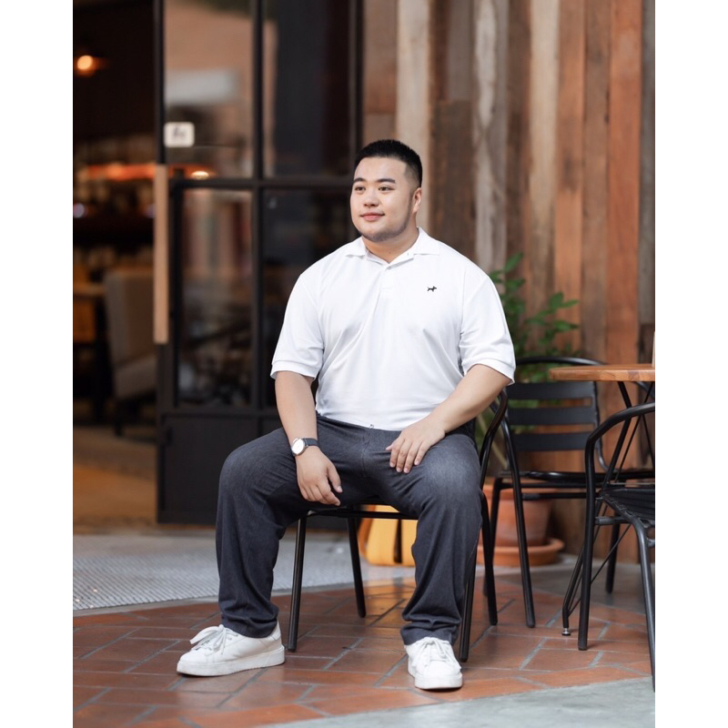 เสื้อโปโลไซด์ใหญ่Bulltus brand-ทรงผู้ชายแบบเรียบ M-9XLอก38-60นิ้ว