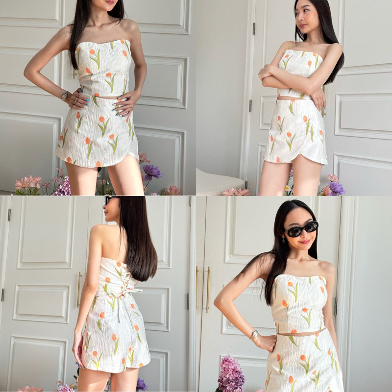 ชุดเซ็ท - floral tulip set (ขายแยกได้ค่ะ)