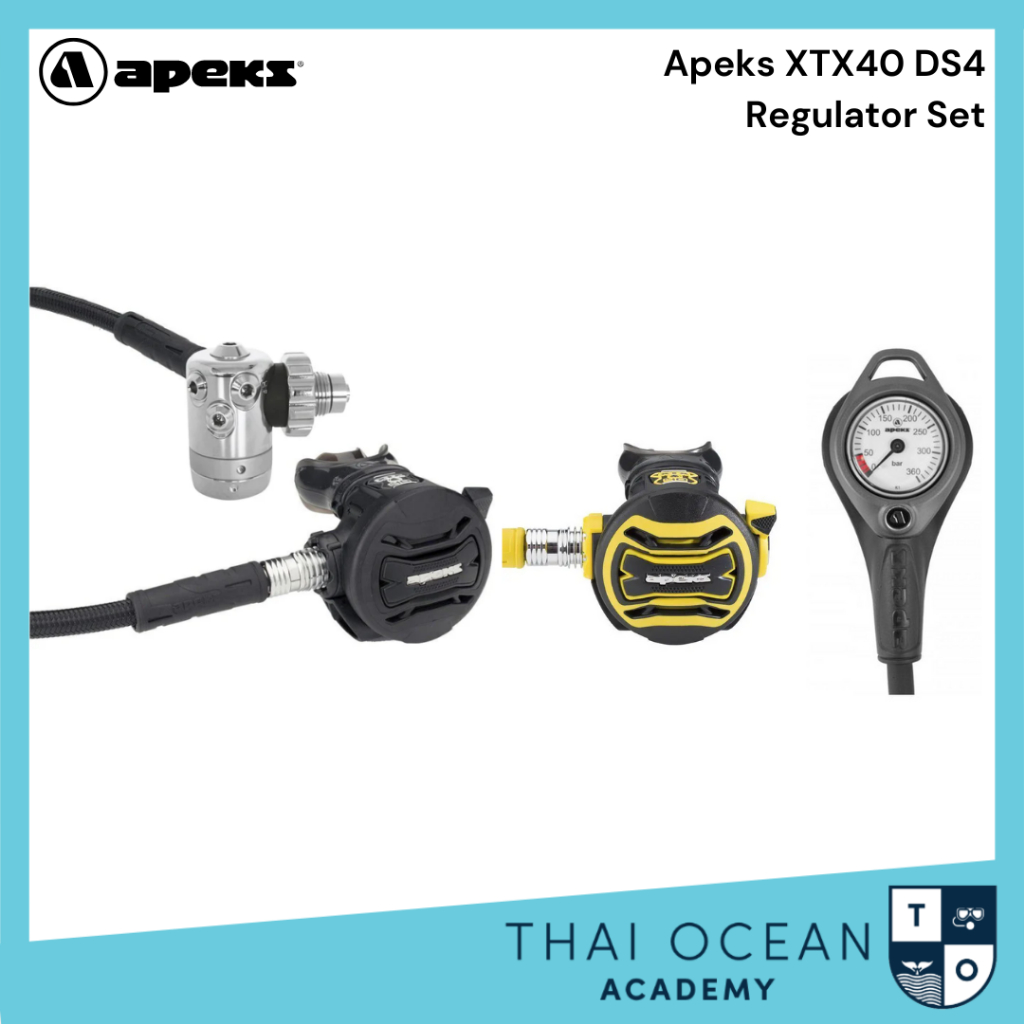 Apeks XTX40 DS4 + XTX40 Octopus Regulator Set (Full Set)