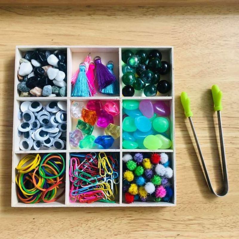 ถาด sensory play ธีมธรรมชาติ สไตล์ Montessori รูปที่ 5