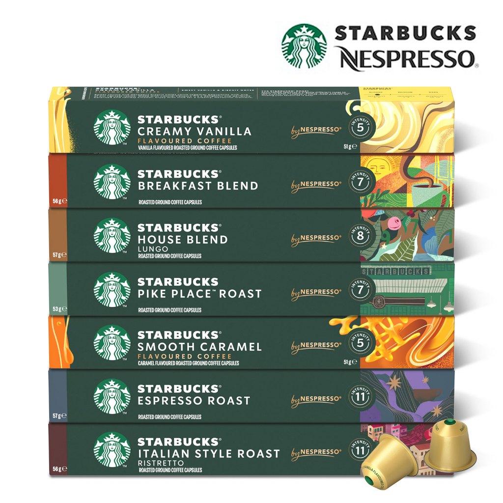 Starbucks Capsule Nespresso กาแฟแคปซูล เนสเปรสโซ่ สตาร์บัคส์ ใช้กับเครื่องชงกาแฟ Nespresso , Xiaomi