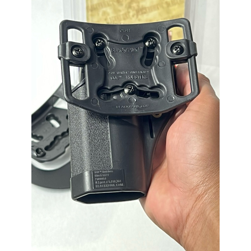 ซองพกนอก Glock 17,22,31 ปลดล็อคนิ้วชี้ BLACKHAWK แถมขาทั้ง 2 แบบ ราคา ถูกที่สุด ดีลบีเคเค แกลเลอรีภาพที่ 3