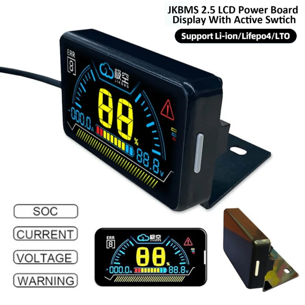 จอ LCD วัดโวลท์ Smart BMS Jikong โดยตรง มีหลายแบบ เสียบใช้งานได้เลย