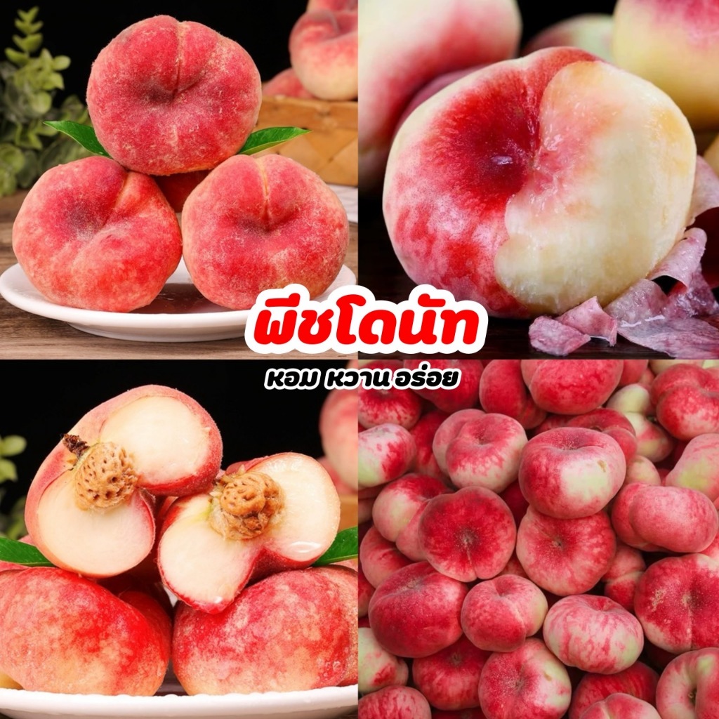 🍑พีชโดนัท 1kg หอม หวาน อร่อย สดๆต้นฤดู ✨