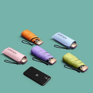พร้อมส่ง ร่มแคปซูล ร่มพับ UV พกพาง่าย กันยูวี 99.9% ร่มขนาดเล็ก