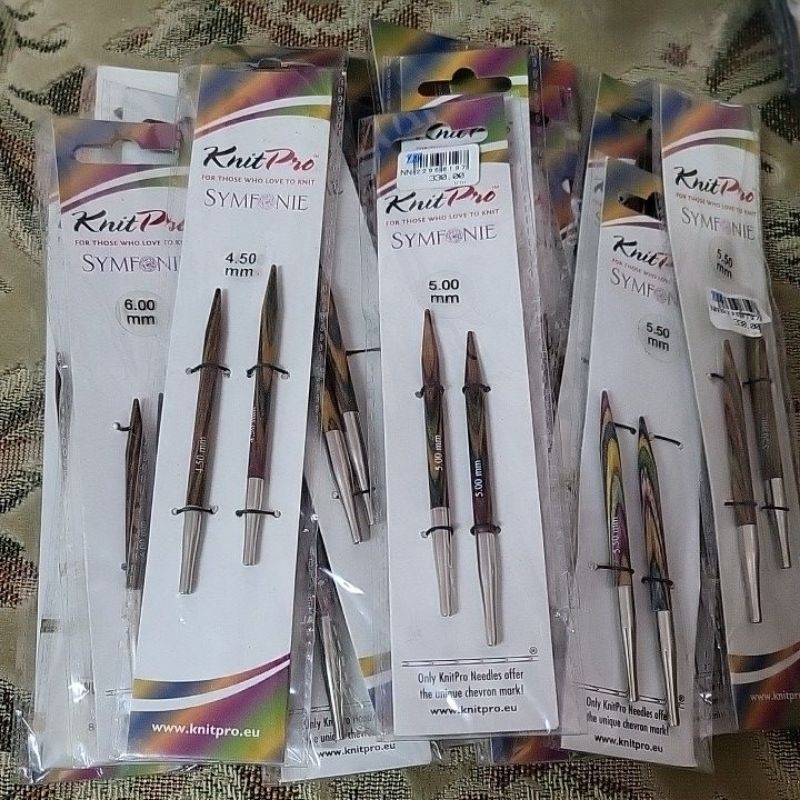 ไม้นิตเปลี่ยนสายของKnit Pro ลายไม้SYMFONIE(ไม่มีสาย)ยาว9Cm.