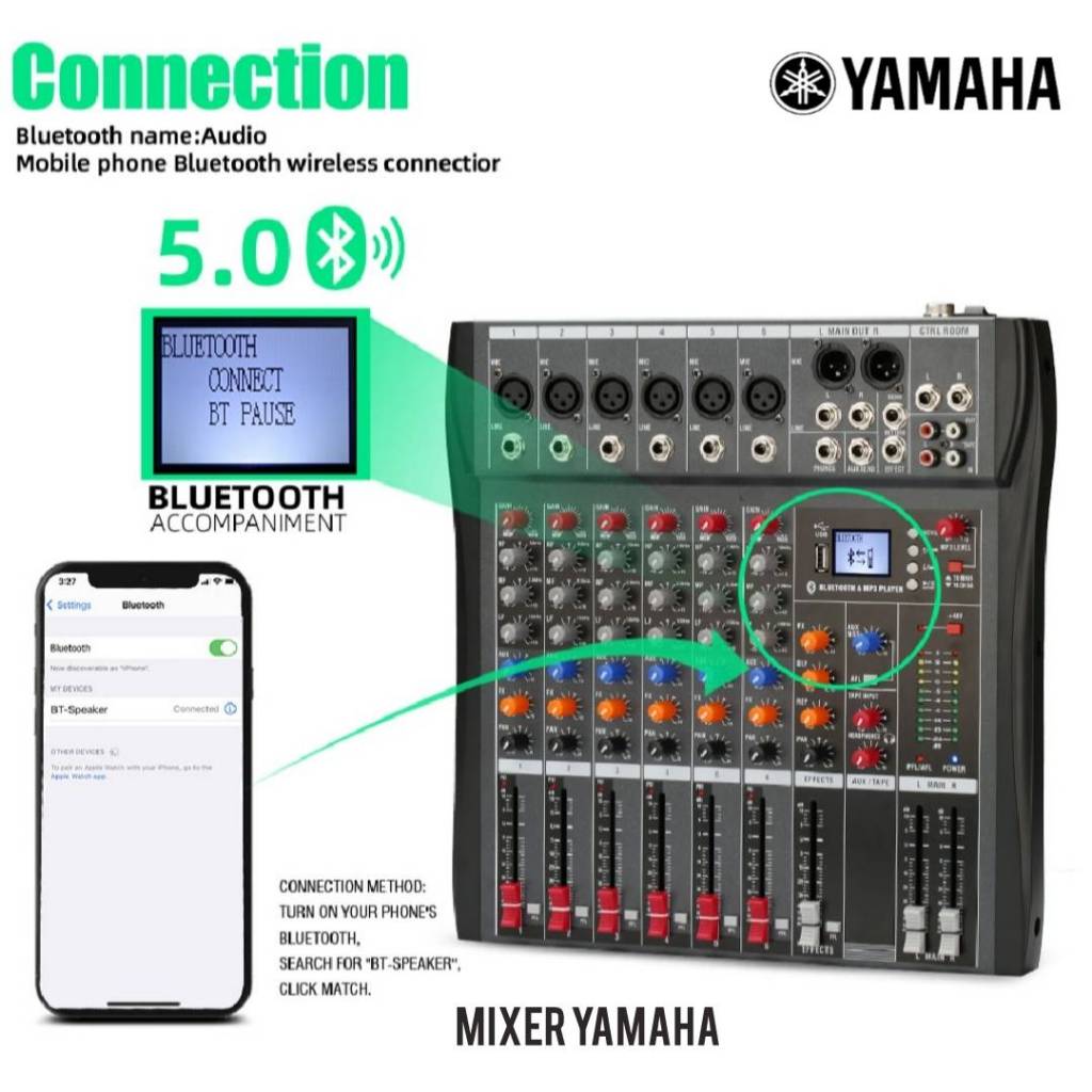 YAMAHA MIXER แท้100% มิกเซอร์มืออาชีพ  ● 6ช่องสัญญาณ ● 8ช่องสัญญาณ ● 12ช่องสัญญาณ พร้อมเอฟเฟกต์ DSP, รีเวิร์บเอฟเฟกต์ Bl