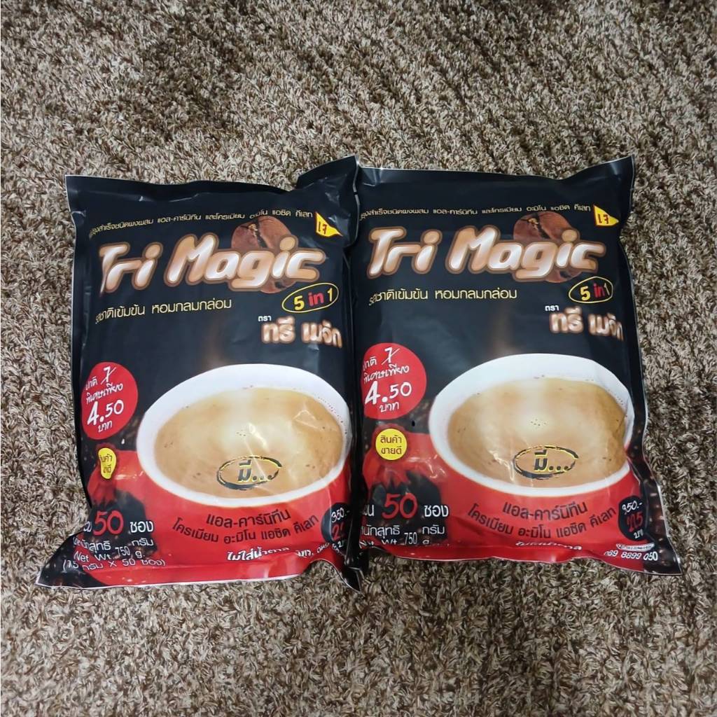 กาแฟทรีเมจิก 2ห่อใหญ่ รวม100ซอง