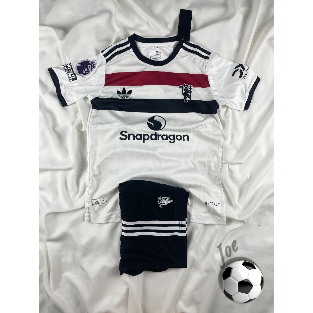 [New Season] ชุดบอล MUN (White) เสื้อบอลและกางเกงบอลผู้ชาย ปี 2024-2025 ใหม่ล่าสุด