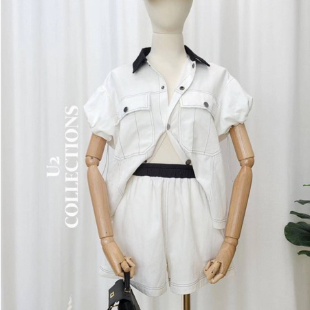 Alice♥︎ U2 Collections ชุดเซ็ต ช่วงแขนเป็นแขนบอลลูน รูดปรับขนาดได้นะคะ งานดีมากๆ