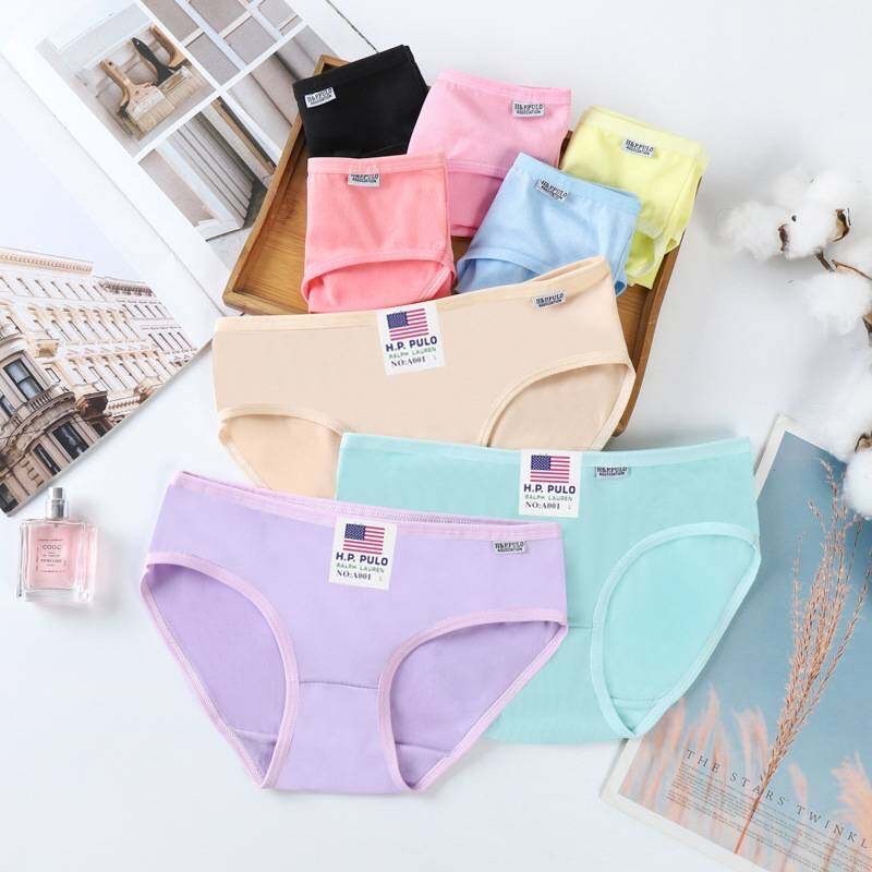 🧁SALABO🧁(พร้อมส่ง)H.P.PULO กางเกงในผู้หญิง ผ้าฝ้ายแท้ ฟรีไซส์ ผ้านุ่ม #G1 - รูปที่ 4