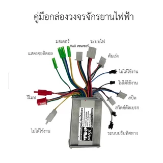 กล่องวงจรจักรยานไฟฟ้า 36V/48V350W สำหรับจักรยานไฟฟ้า TOPMAX ถูกทั้งร้าน (มีหน้าร้าน)
