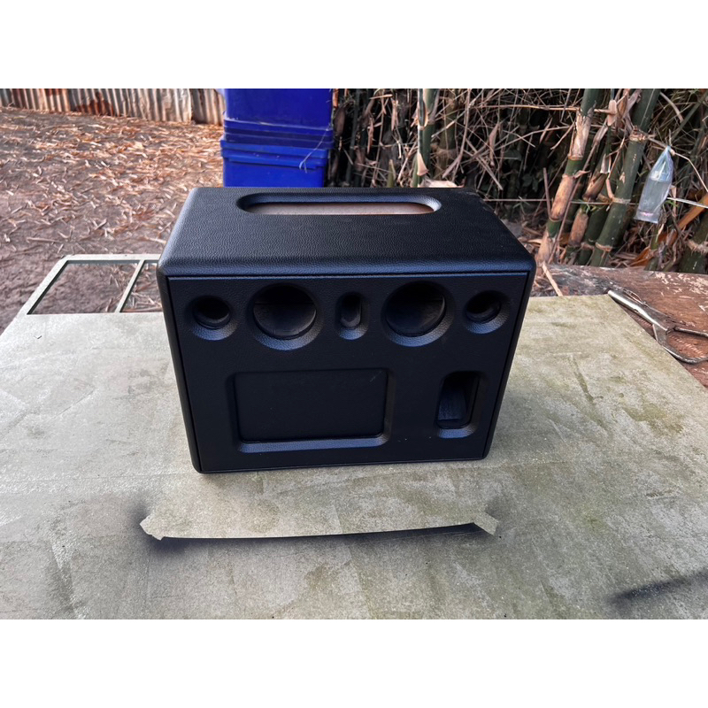 งานตู้แบนพาส6.5นิ้ว1ดอกพอตลมข้างพร้อมหุ้มหนัง