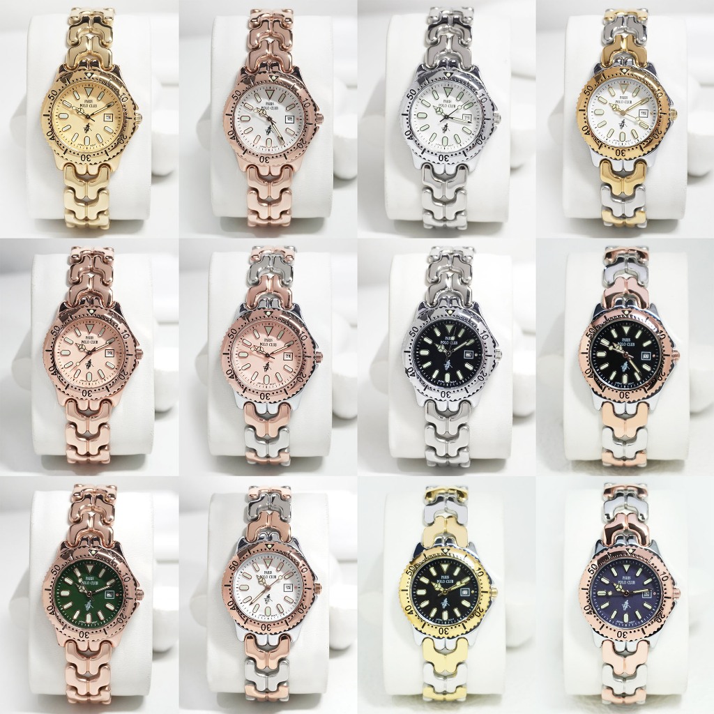 Paris Polo Club รุ่น PPC-230805,PPC-DC53(PPC-230805-BK,PPC-230805-BU,PPC-230805-GD,PPC-230805-RG,PPC-230805-RG-GN)